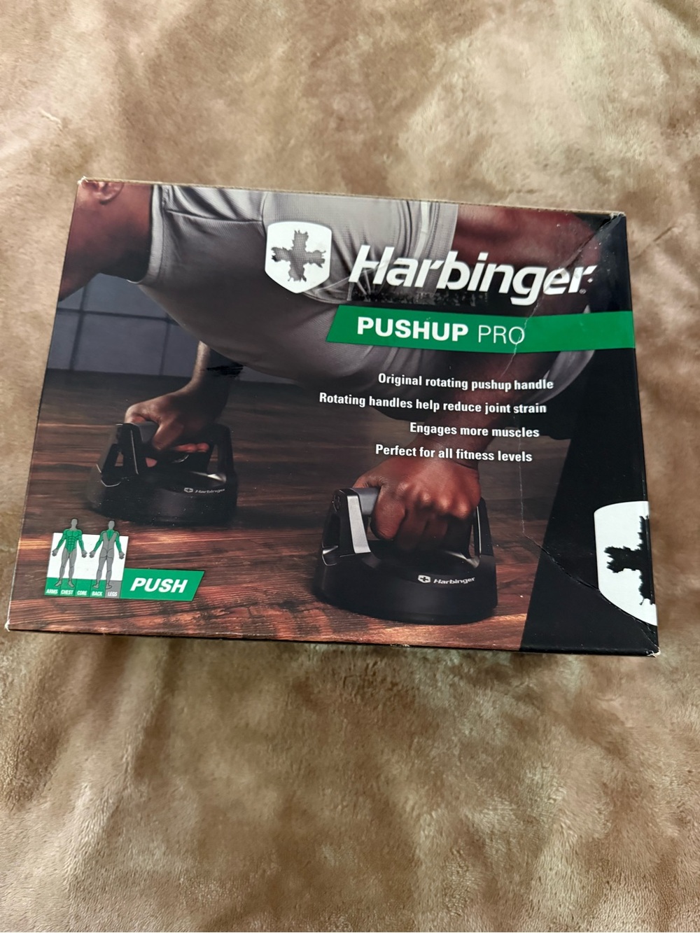 Harbinger Pushup Pro Rotating Handles - Black
